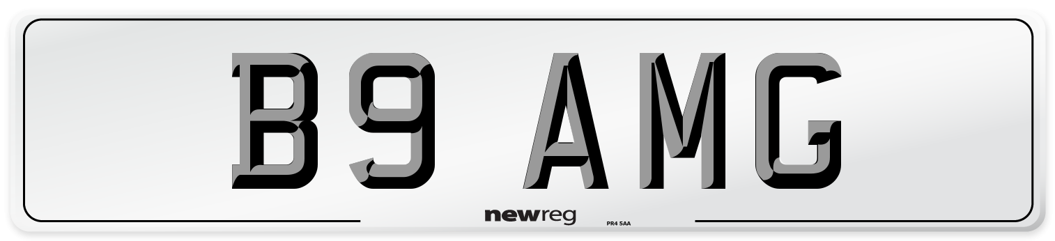 B9 AMG Number Plate from New Reg